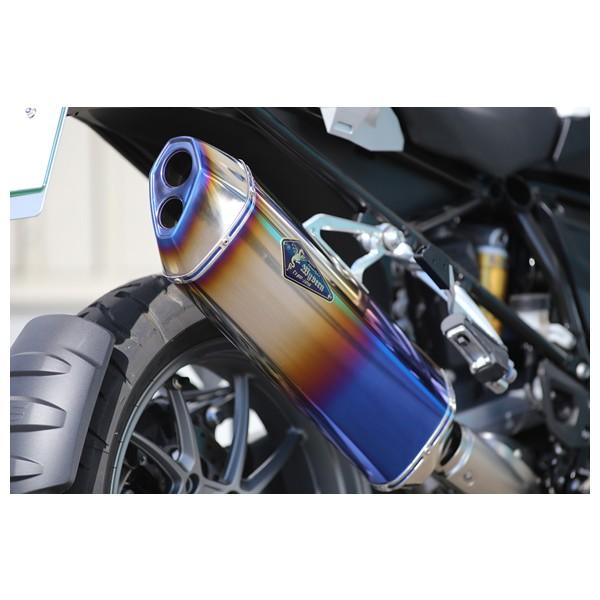 アールズギア BMW 水冷R1200 マフラー ワイバン リアルスペック スリップオンチタンマフラー (ドラッグブルー) BMW 水冷R1200GS/GS-A RB01-03RD_2