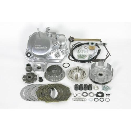 武川  CRF50F/70F・XR50R/70R用　スペシャルクラッチキット(スリッパークラッチ/バフ研磨クリア塗装) 02-01-0238
