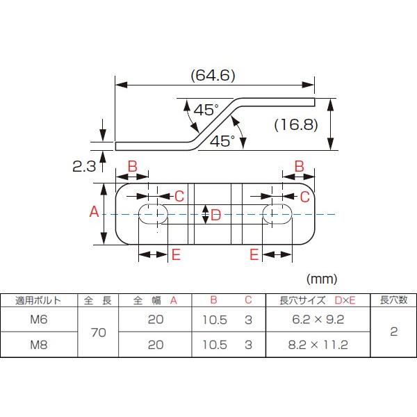 KITACO（キタコ） 【12月23日出荷】キタコ ユニバーサルステー Z型70mm