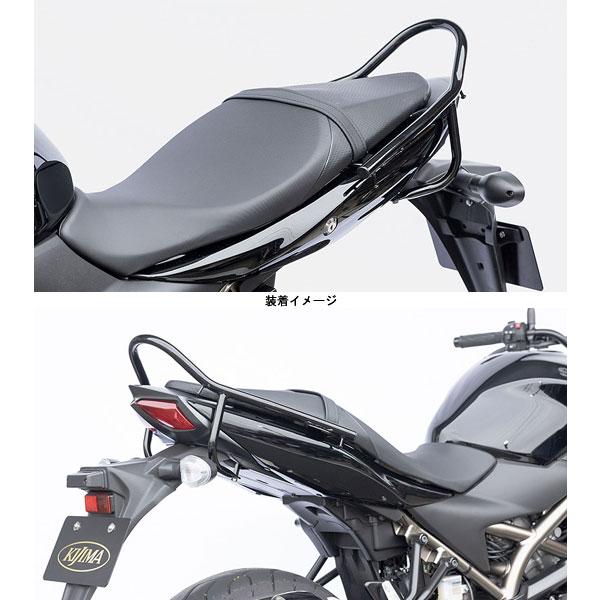 【6月4日出荷】キジマ タンデムグリップ ブラック  SV650/X('16〜)  210-552｜partsbox3｜02