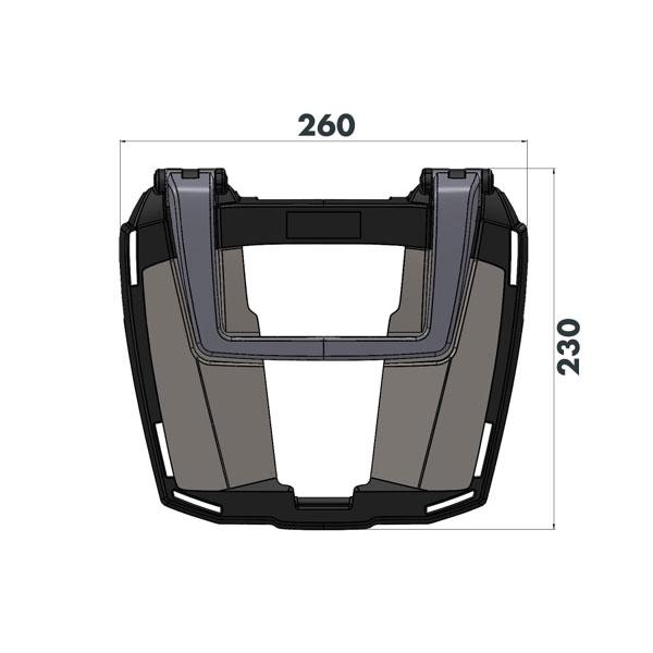 ヘプコ＆ベッカー トップケース用キャリア EASYラック ブラック  BMW R1200GS/R1250GS  661665-0101の画像