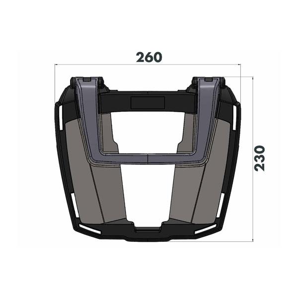 ヘプコ＆ベッカー トップケース用キャリア EASYラック ブラック  HONDA NT1100('22)  6629537-0101の画像