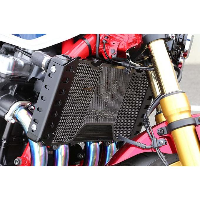 アールズギア CB1300SF CB1300SB ホンダ ラジエターコアガード ラージロゴ・ ブラック AC00-044H-LB_2