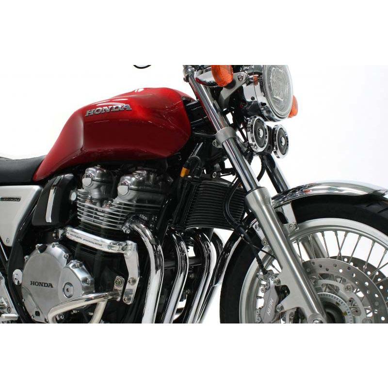 積極的 CB1100 CB1100EX ホンダ オイルクーラーキット ラウンド しろがね色 #6 AC14032416