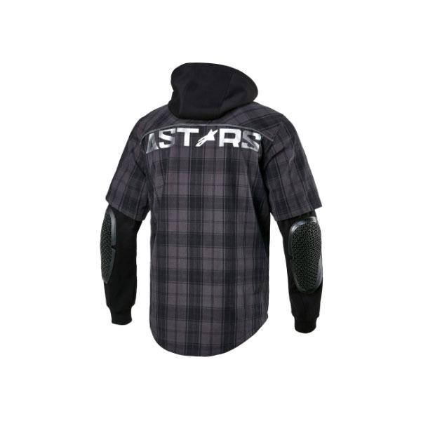 alpinestars アルパインスターズ MO.ST.EQ TARTAN シャツ  9610 TAR GRAY BK[XLサイズ]  ALP8059347271576｜partsbox3｜02