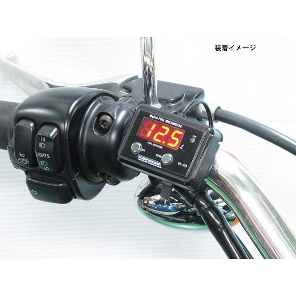 PROTEC（車、バイク） - 労働者階級テック No.11509 ハーレー 運動競技はやりっ児XL1200['07〜]専用デジタルフューエルメーター DG-固定ディスク02 バイク-車、バイク、自転車-メーター、インジケーター