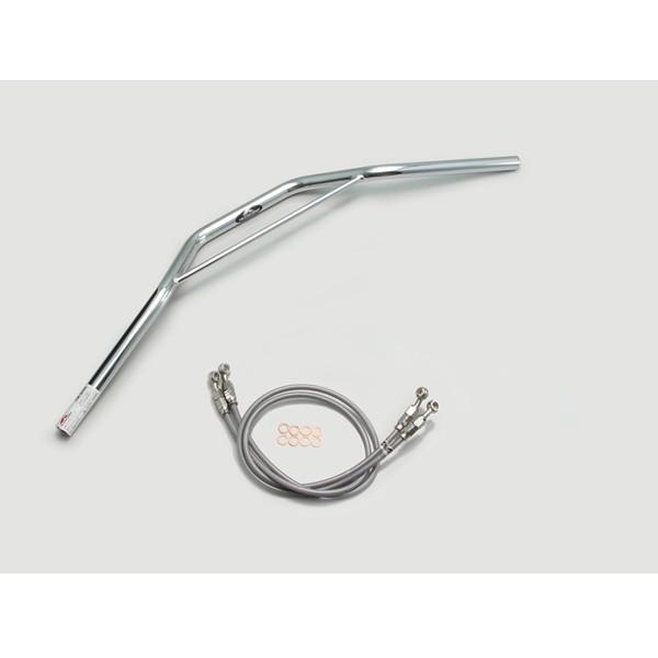 【&times;欠品中 納期未定】ハリケーン トラッカースペシャルハンドルSET Cメッキ H003-034C