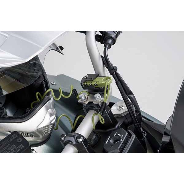 TANAX ヘルメット用ワイヤーロック ハンドルクランプ取付 コイル