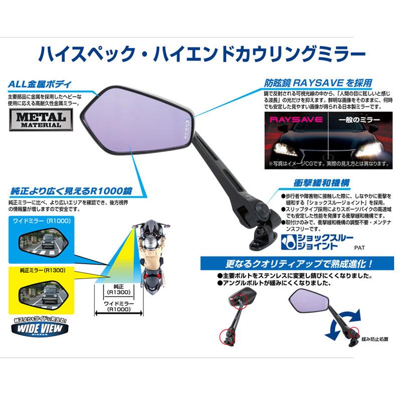 タナックス　カウリングミラーセット 7月2日出荷】TANAX カウリングミラー11 (左右共通) カウリング専用