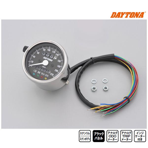 8月19日出荷】デイトナ 機械式スピードメーター φ60 ホワイトLED照明