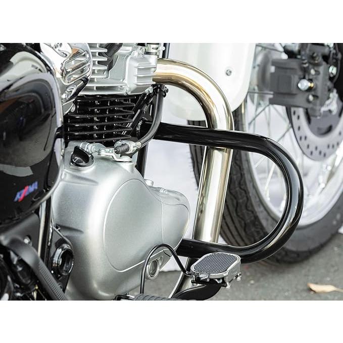 キジマ W230 MEGURO S1 カワサキ KAWASAKI エンジンガード スチール製 ブラック 405-248_3