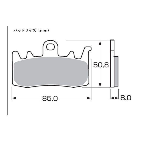 【5月23日出荷】キタコ  R1200GS/ハイパーストラーダ 800他用　SBSブレーキパッド　900HS[フロント用]　777-0900020｜partsbox5｜02