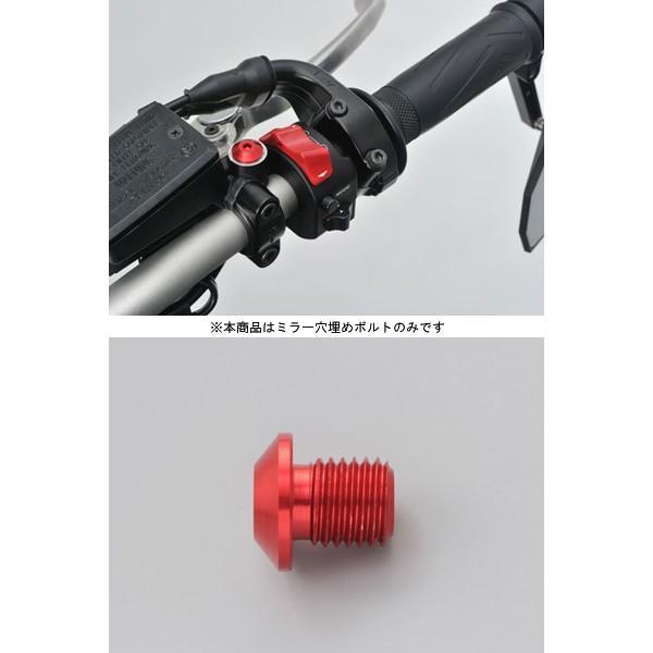 DAYTONA（デイトナ） ミラー穴埋めボルトM10 逆ネジ [レッド] 99795