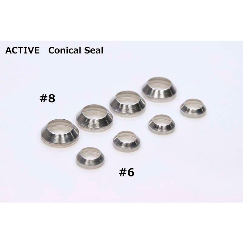 ACTIVE(アクティブ) ＃6 コニカルシール(4個入り) AC40106 : パーツ