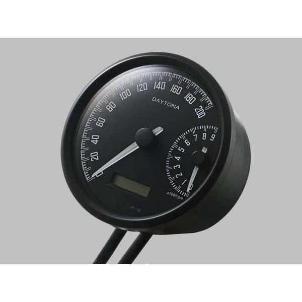 6月6日出荷】デイトナ VELONA W 電気式スピード＆タコメーター φ80