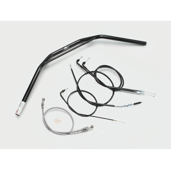 【&times;欠品中 納期未定】ハリケーン トラッカーHIGH ハンドルSET ブラック H016-031B