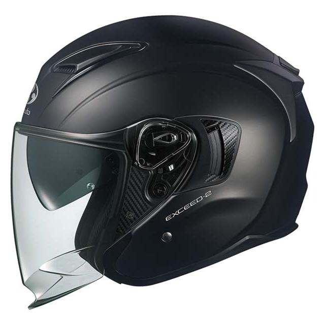 7月28日出荷】OGK Kabuto EXCEED2：フラットブラック L(59-60