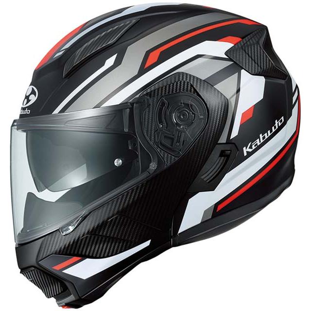 OGK Kabuto RYUKI VESTER フラット ブラック レッドS(55-56 