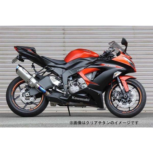 【4月24日出荷】BEET ニンジャ ZX-6R マフラー NASSERT-Evolution Type スリップオンマフラー[ブルーチタン]ニンジャ ZX-6R ABS('13〜)用 0222-KC8-BLの画像