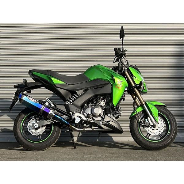 【6月13日出荷】BEET Z125 PRO NASSERT Evolution Mini フルエキマフラー ブルーチタン 0255-KD5-BL_1