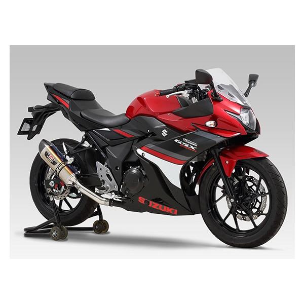 ヨシムラ GSX250R(17) スリップオンマフラー R-77S サイクロン カーボンエンド 政府認証 EXPORT SPEC STBC 110-139-5W80B｜partsboxpm