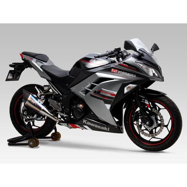 ヨシムラ Ninja250/ABS・Z250用　Sip-On R-11 サイクロン 1エンド EXPORT SPEC政府認証[STB]　110-227-5E80B｜partsboxpm