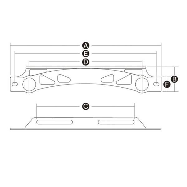 【在庫あり】ACTIVE(アクティブ) ラウンドコア用 汎用ステー 9インチ ブラック 14020001B_1