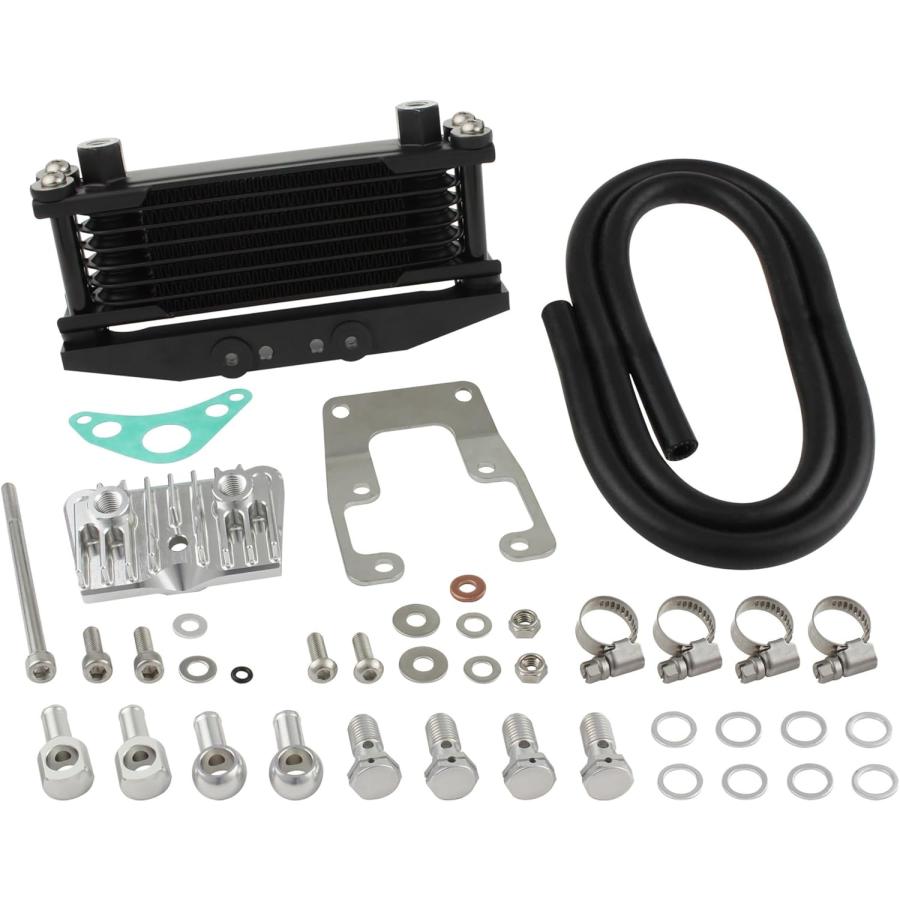 シフトアップ モンキー オイルクーラーKIT コア8段 ヘッドトップ
