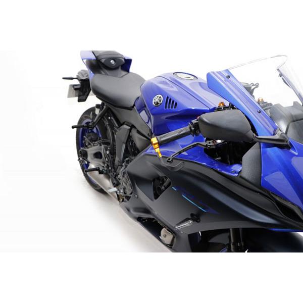 アクティブ ブレーキレバーガード\u0026バーエンド フルセット ガンメタ 取付け部 M6用(YAMAHA ヤマハ) 30803Y06_2