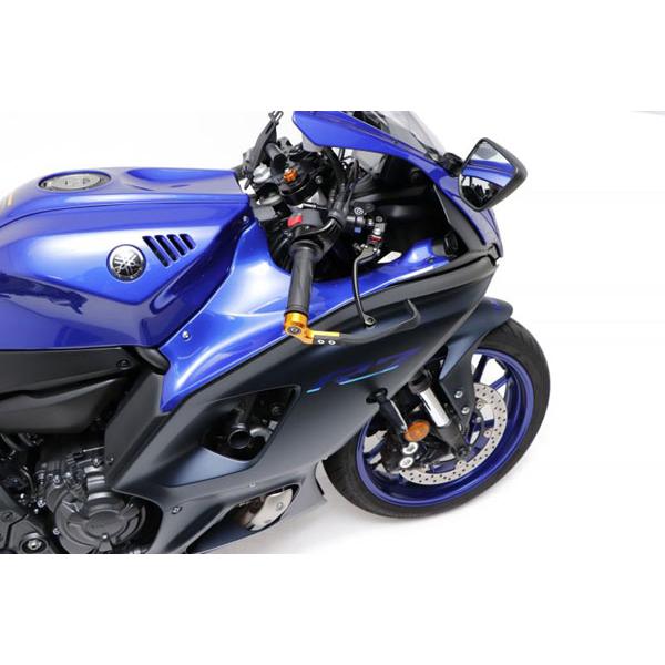 アクティブ ブレーキレバーガード\u0026バーエンド フルセット ガンメタ 取付け部 M6用(YAMAHA ヤマハ) 30803Y06_3