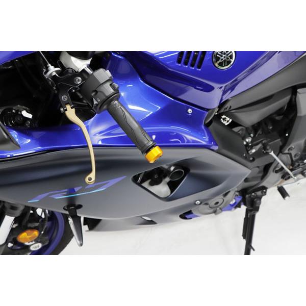 アクティブ ブレーキレバーガード\u0026バーエンド フルセット ガンメタ 取付け部 M6用(YAMAHA ヤマハ) 30803Y06_4