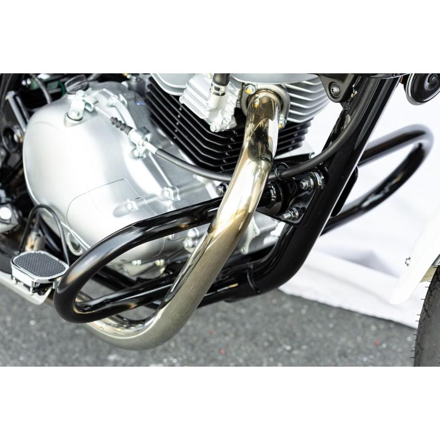 キジマ W230 MEGURO S1 カワサキ KAWASAKI エンジンガード スチール製 ブラック 405-248_1