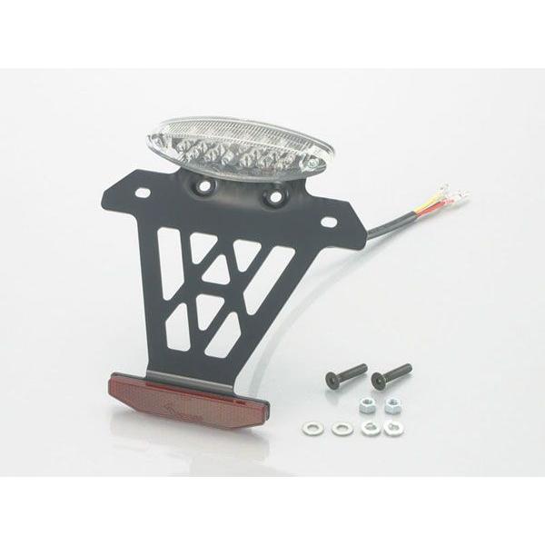 キタコ 汎用(12V車専用) LED テールランプ&リフレクター：クリアレンズ 126cc〜 801-0511100
