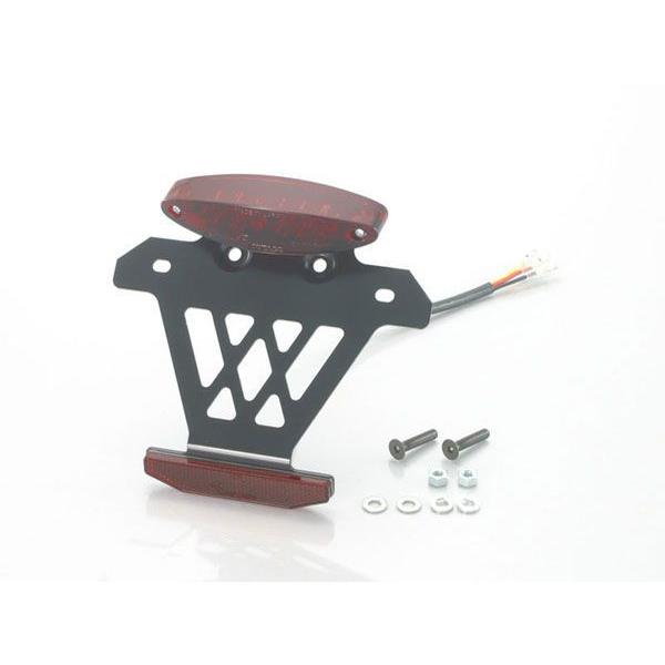 キタコ  汎用(12V車専用) LED テールランプ\u0026リフレクター：赤色レンズ〜125cc 801-0511210
