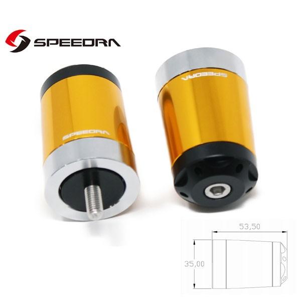 SSK SPEEDRA ヘビーウェイトハンドルバーエンドスライダー ロングタイプ(ゴールド)  GSX1300R隼  ABESL01GD