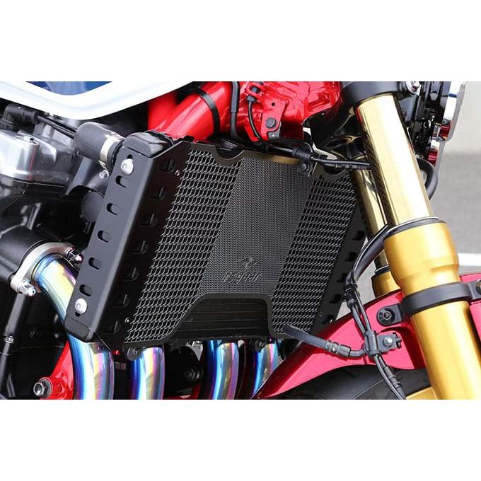 【6月9日出荷】アールズギア CB1300SF CB1300SB ホンダ ラジエターコアガード スモールロゴ・ ブラック AC00-044H-SB_2