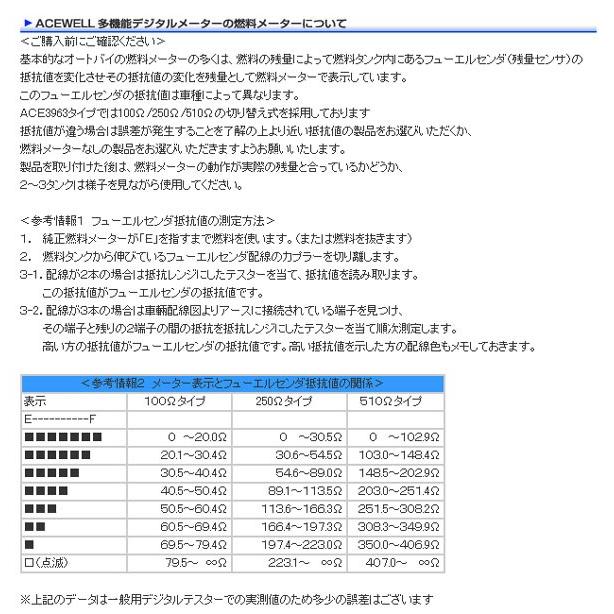 ACEWELL 多役立つことデジタル米突 ACE-4353AB(6000rpm/黒いこと) ACE-4353AB