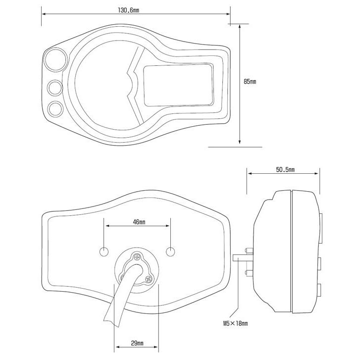 2月7日出荷】ACEWELL 多機能デジタルメーター 15000rpm ACE-6652