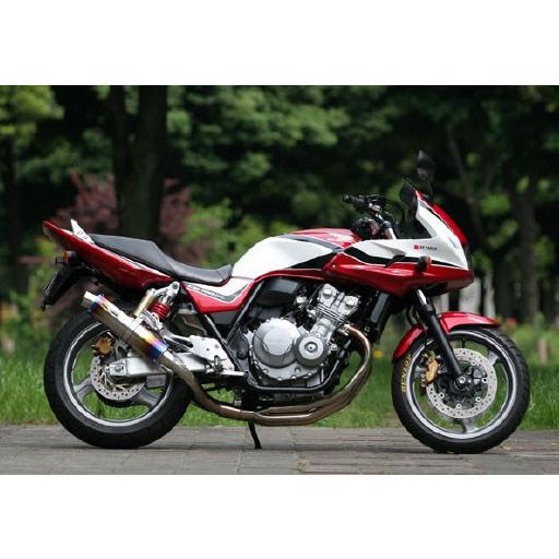 SP忠男 CB400 マフラー PURE SPORT S TwoTail チタンブルー CB400SB/SF