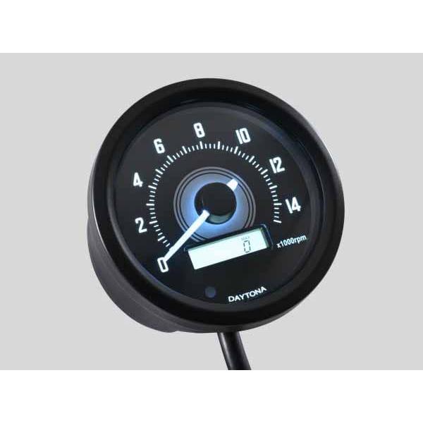 デイトナ 汎用 VELONA 電気式タコメーター φ60 15000rpm ブラック