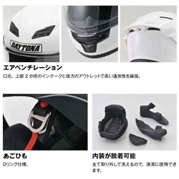 デイトナ DN-001RS フルフェイスヘルメット マットブラック[Mサイズ