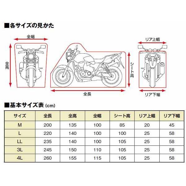 【4月24日出荷】デイトナ ブラックカバー ウォーターレジスタント ライト/クイック L DAY48306の画像