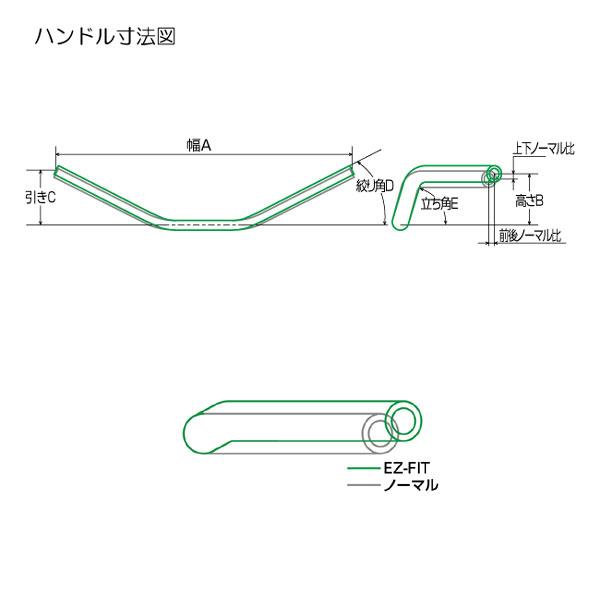 EFFEX (エフェックス) イージーフィットバー Sゴールド  FZ1/FAZER('06〜'15)  EBF327G｜partsboxpm｜02