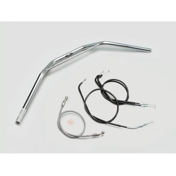 【×欠品中 納期未定】ハリケーン トラッカーHIGHハンドルSET Cメッキ H013-031C