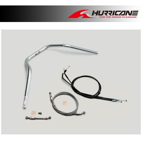 【×欠品中 要納期確認】ハリケーン ナロー4型 ハンドルセット(クロームメッキ) CB1300SB ABS車('10〜'13) H037-048C