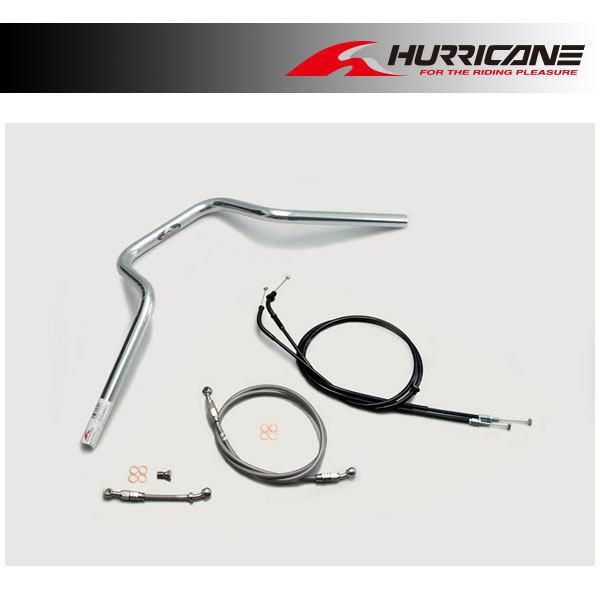 【×欠品中 納期未定】ハリケーン クォーター4型 ハンドルセット(クロームメッキ) CB1300SB ABS車('10〜'13) H037-904C