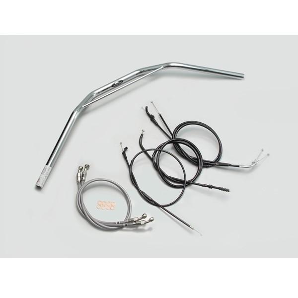 【×欠品中 要納期確認】ハリケーン トラッカーHIGHハンドルSET Cメッキ H708-031C