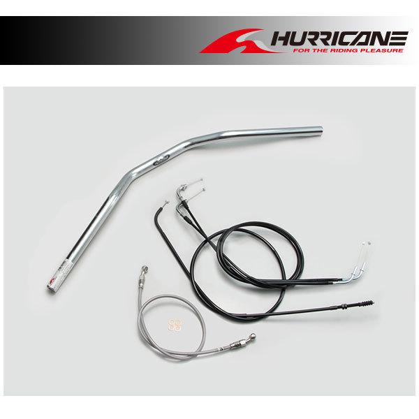 HURRICANE - 【×欠品中 要納期見さだめる】ハリケイン 百貨店自動二輪車LOW 手持ち部分仕掛ける クロームメッキ  W800('20)  H717-042C ハンドルキット-ハンドル