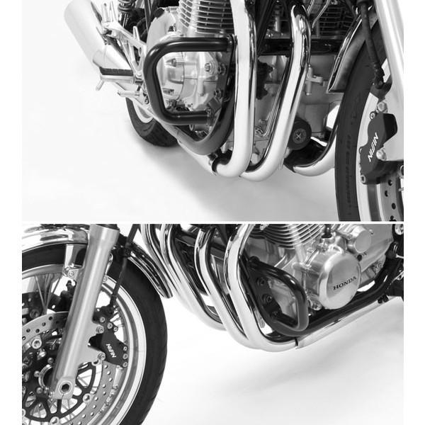 【6月9日出荷】ハリケーン CB1100/EX/ABS(〜'14)用　エンジンガード[ブラック]　HA7570B_2
