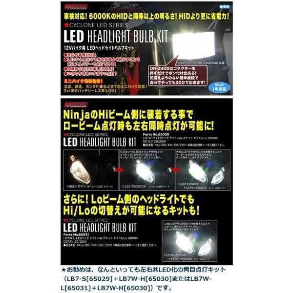 プロテック 5.5インチヘッドライト専用LEDヘッドライトバルブキット 色
